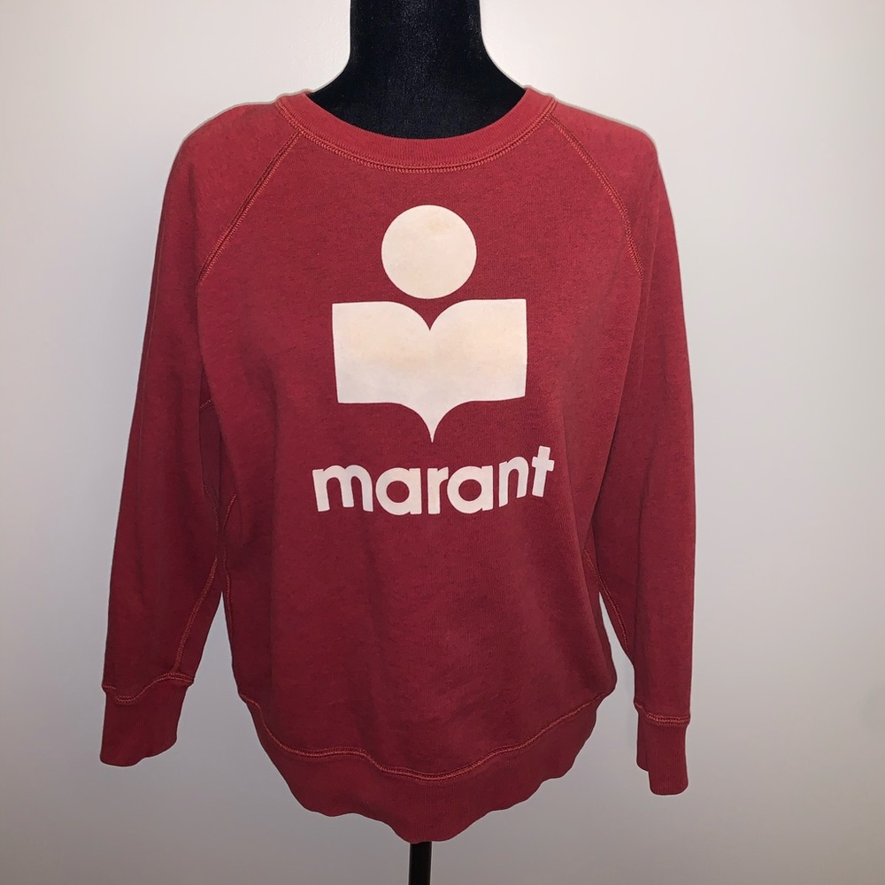 Isabel Marant Étoile Milly Red Crewneck Sweatshirt